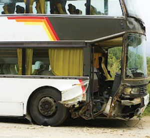 Front of Bus Collision
